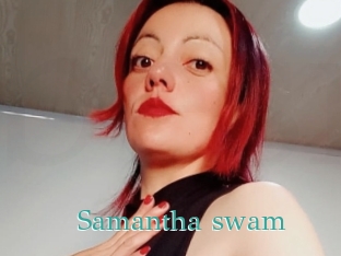 Samantha_swam